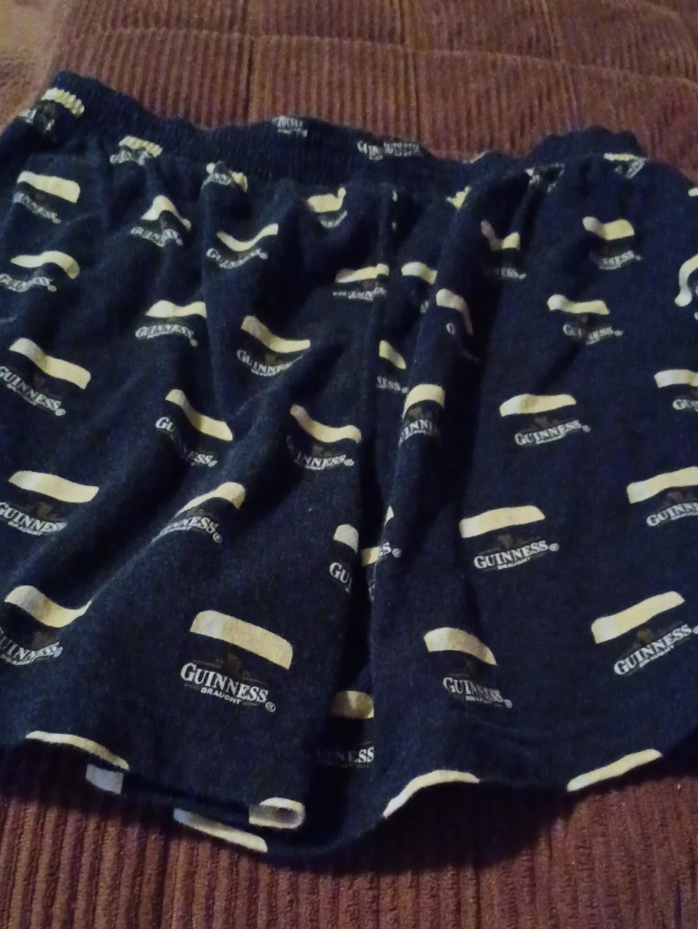 Guinness Men’s Navy Logo Print Casual Boxers